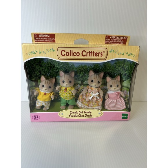 *RARE FIND* Calico Critters‎ Sandy Cat Family Set BRAND NEW Epoch CC1406 - Picture 1 of 5